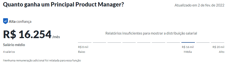principal product manager salário