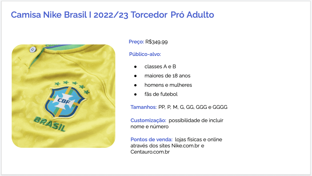 Camisa Nike Brasil 2022/23